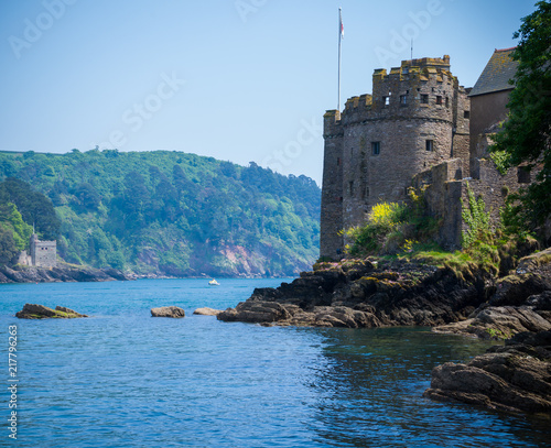 Bilde på lerret Kingswear and Dartmouth Castle, Devon, United Kingdom, May 24, 2018