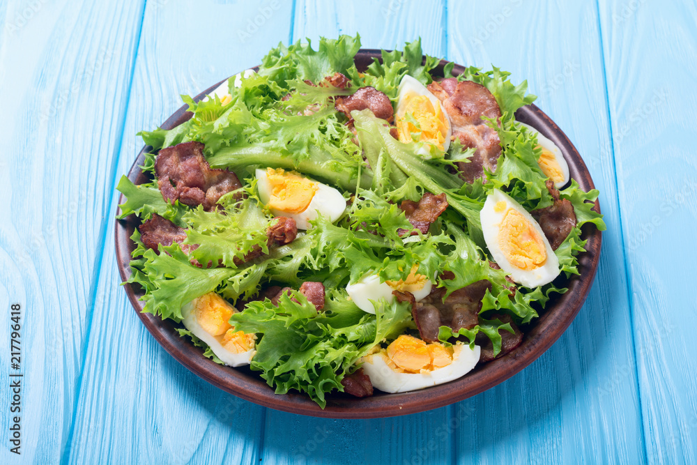 Fresh salad with bacon Fresh salad with bacon