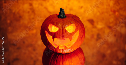 jack-o-lantern pumpkin orange light, Halloween background