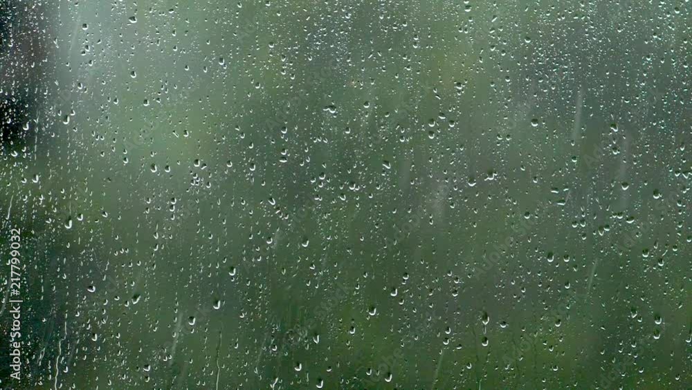 Rain Drops On Window