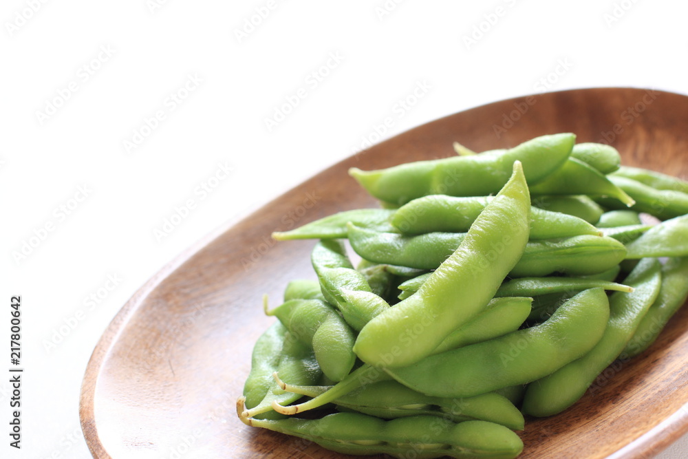 Japanese food, boiled soy bean for summer food image Japanese food, boiled soy bean for summer food image