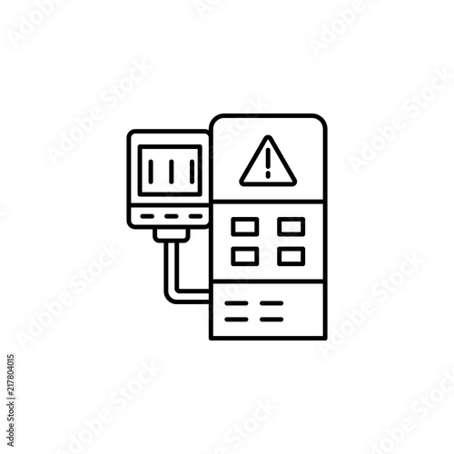 control system icon. Element of production icon for mobile concept and web apps. Thin line control system icon can be used for web and mobile