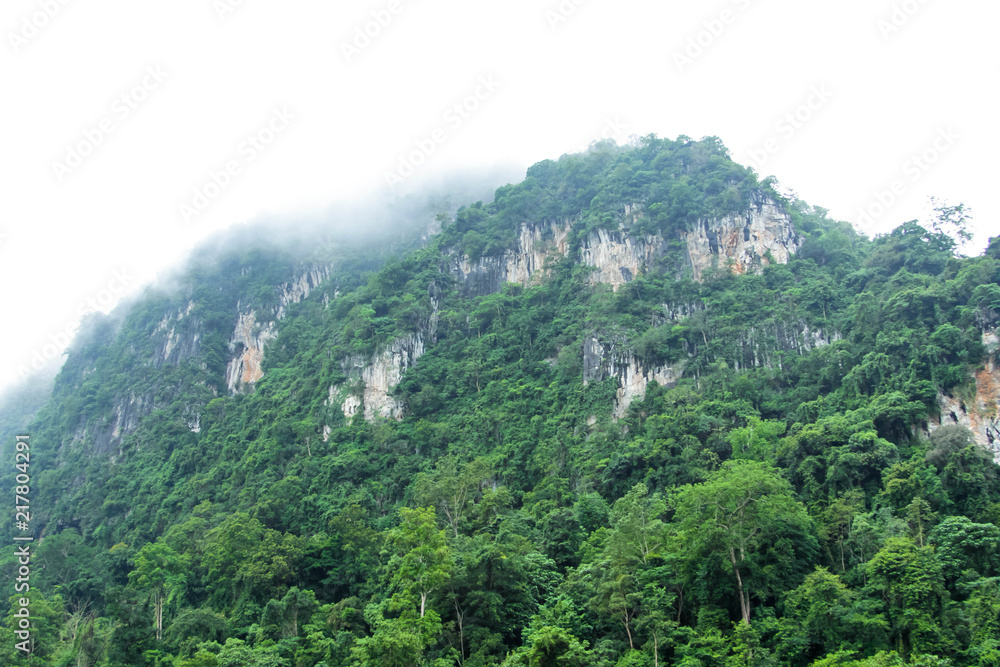 Mountain in the rainy season
