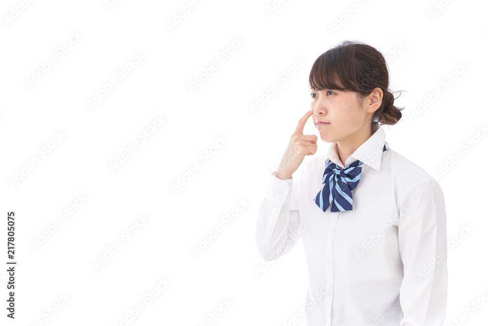 思春期の肌荒れに悩む学生 思春期の肌荒れに悩む学生