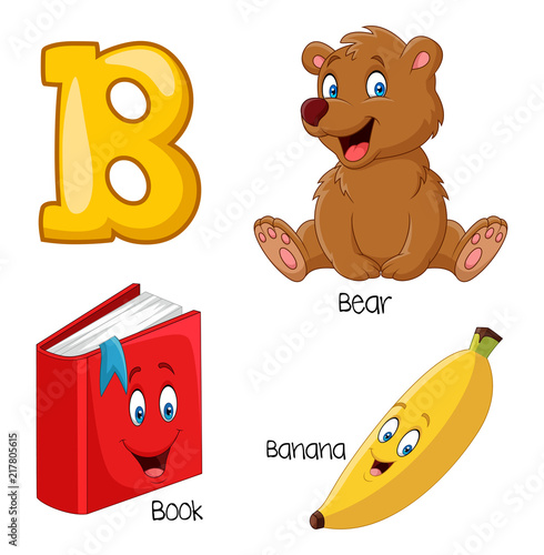 Illustration of B alphabet