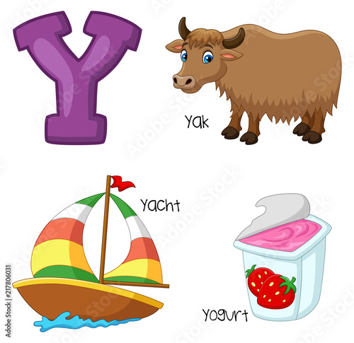 Illustration of Y alphabet