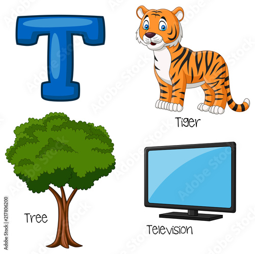 Illustration of T alphabet