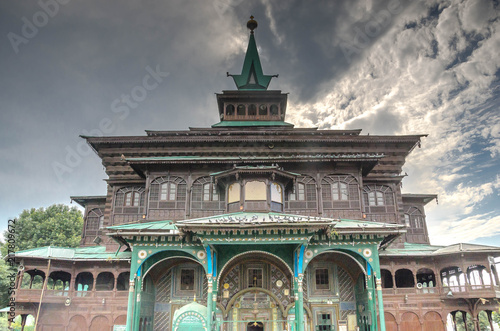 Hanqah-e-Moula ancient mosque in old town of Srinagar, Jammu and Kashmir, India