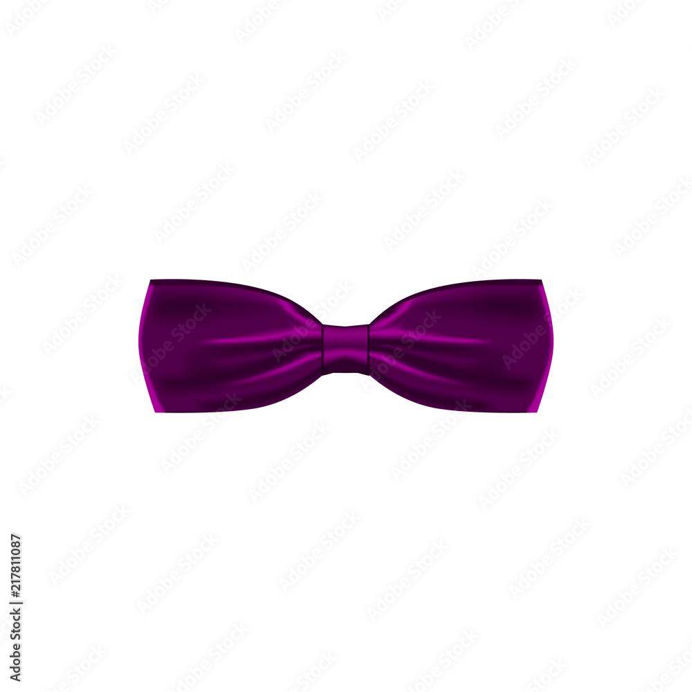 purple colored bow tie icon. Element of bow tie illustration. Premium quality graphic design icon. Signs and symbols collection icon for websites, web design, mobile app