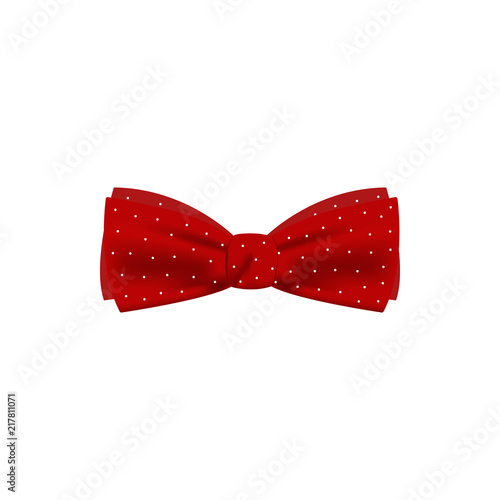 red dotted colored bow tie icon. Element of bow tie illustration. Premium quality graphic design icon. Signs and symbols collection icon for websites, web design, mobile app