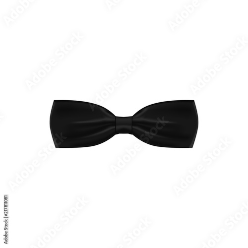 black colored bow tie icon. Element of bow tie illustration. Premium quality graphic design icon. Signs and symbols collection icon for websites, web design, mobile app