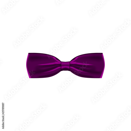 purple colored bow tie icon. Element of bow tie illustration. Premium quality graphic design icon. Signs and symbols collection icon for websites, web design, mobile app