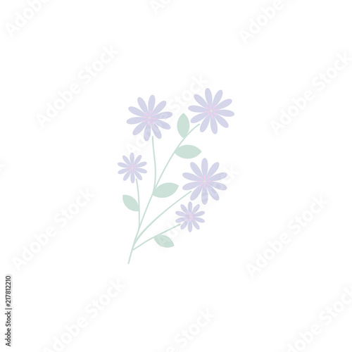 wildflowers. Element of flower for mobile concept and web apps. Colored wildflowers can be used for web and mobile
