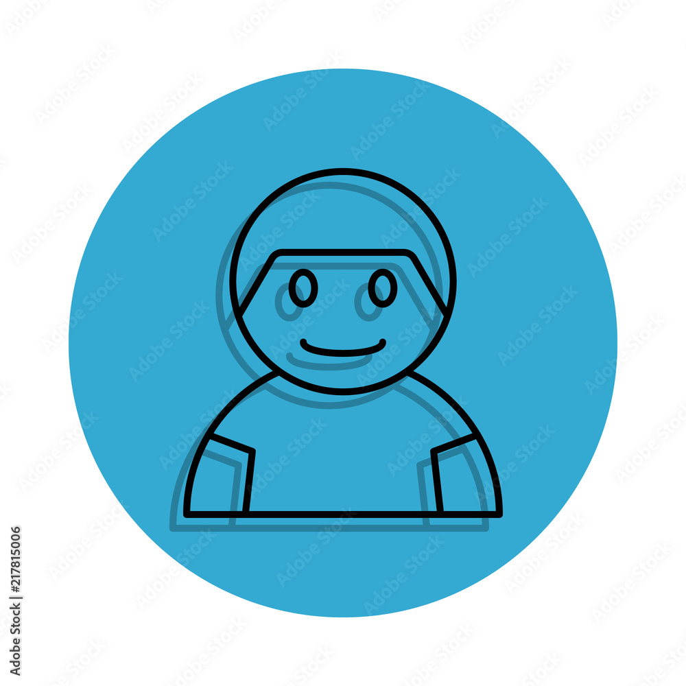 schoolboy icon. Element of school for mobile concept and web apps icon. Thin line icon with shadow in badge for website design and development, app development schoolboy icon. Element of school for mobile concept and web apps icon. Thin line icon with shadow in badge for website design and development, app development