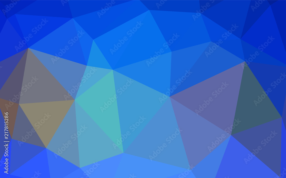 Light BLUE vector shining triangular layout. Light BLUE vector shining triangular layout.