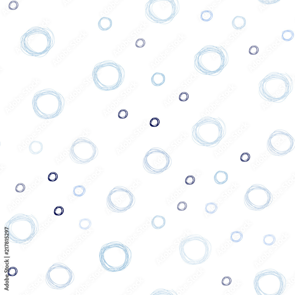 Dark BLUE vector seamless backdrop with dots.