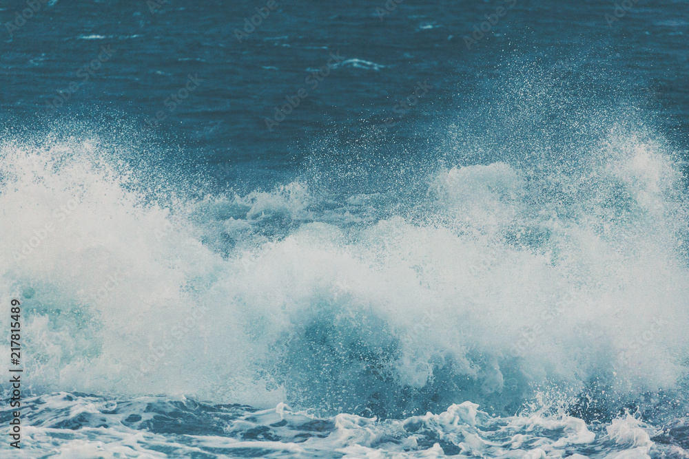 Waves and Rocks at Beach at Sunrise, Waves and Rocks at Beach at Sunrise,