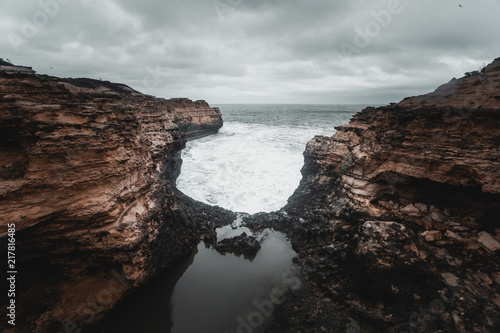 Rugged Coastline Along the Great Ocean Road, Victoria, Australia