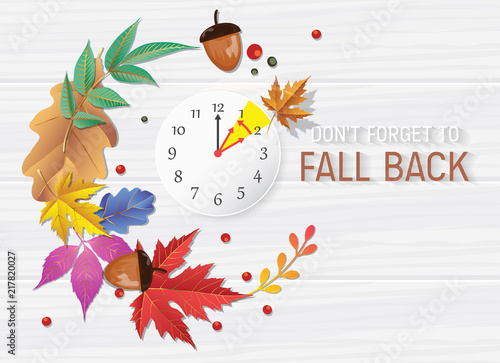 Day Light Savings Time End - Don't Forget To Fall Back.