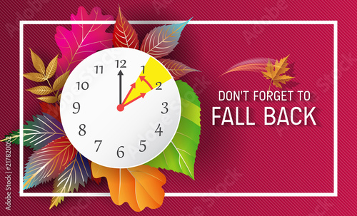 Day Light Savings Time End - Don't Forget To Fall Back.