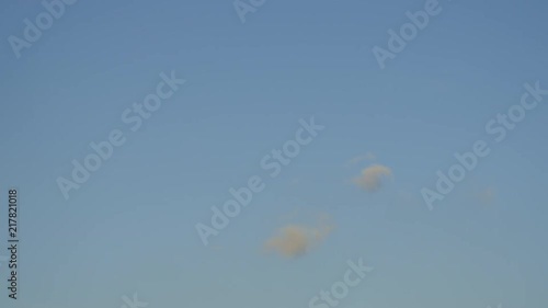 Clouds appear and disappear in the sky