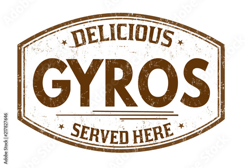 Gyros sign or stamp