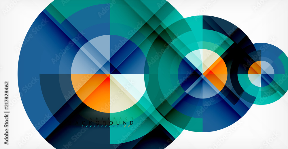 Vector circle abstract background