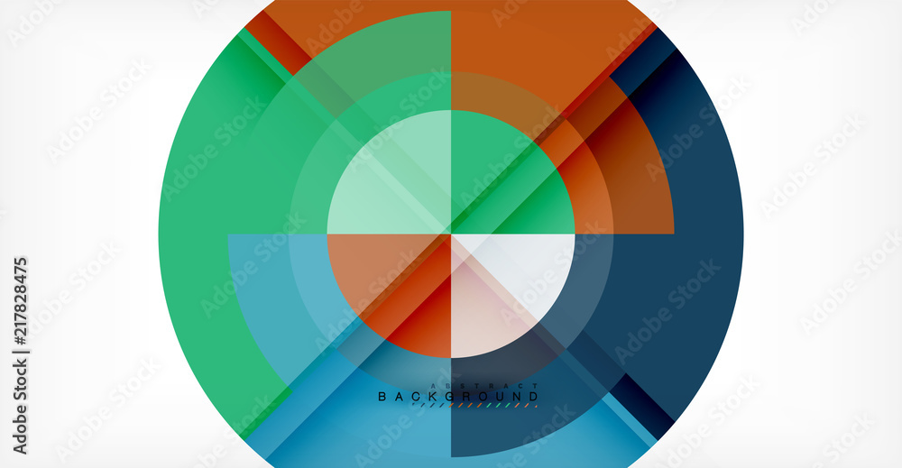 Vector circle abstract background