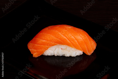 Sushi with salmon