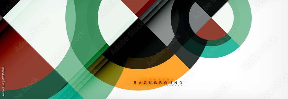 Vector circular geometric abstract background Vector circular geometric abstract background