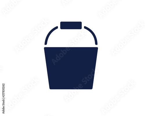 bucket glyph icon , designed for web and app