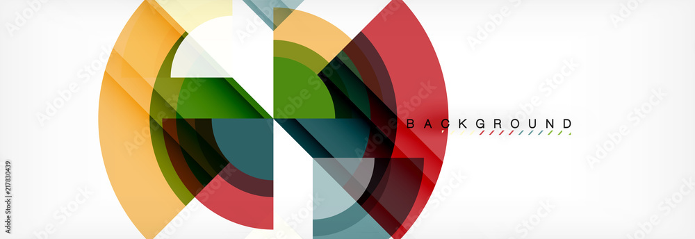 Vector circular geometric abstract background Vector circular geometric abstract background