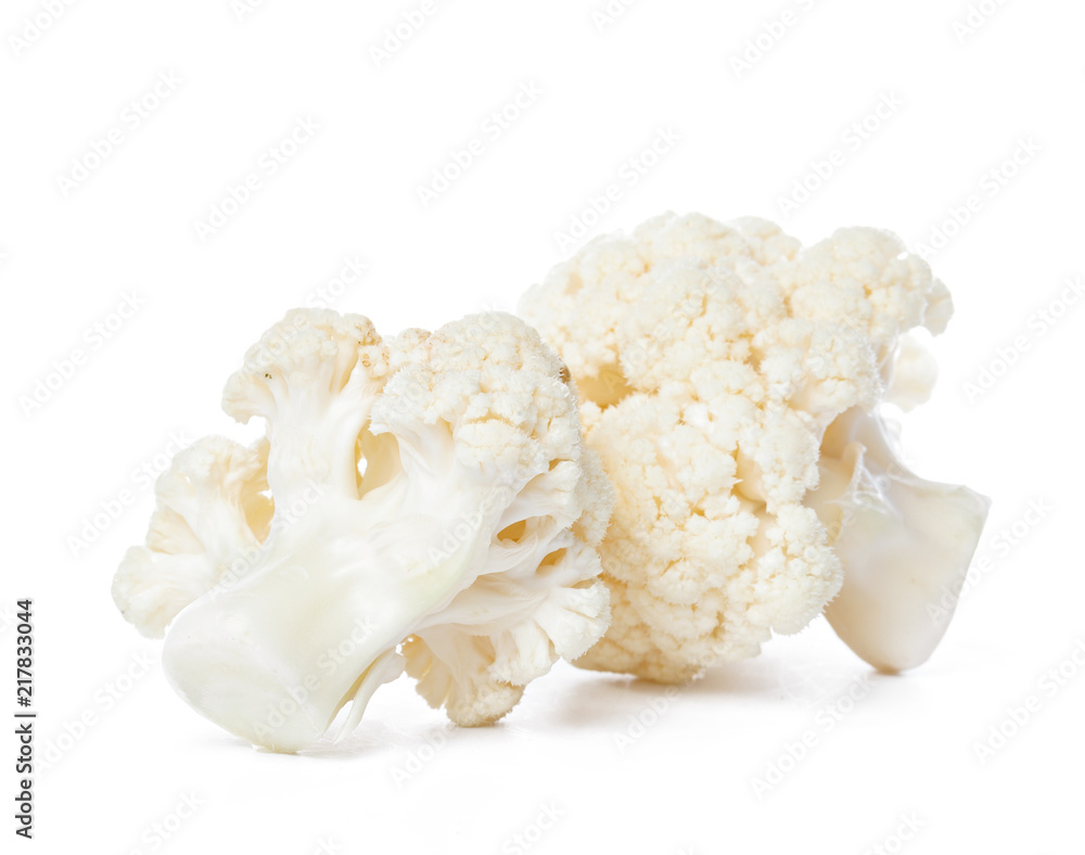 Cauliflower. Piece isolated on white. Cauliflower. Piece isolated on white.