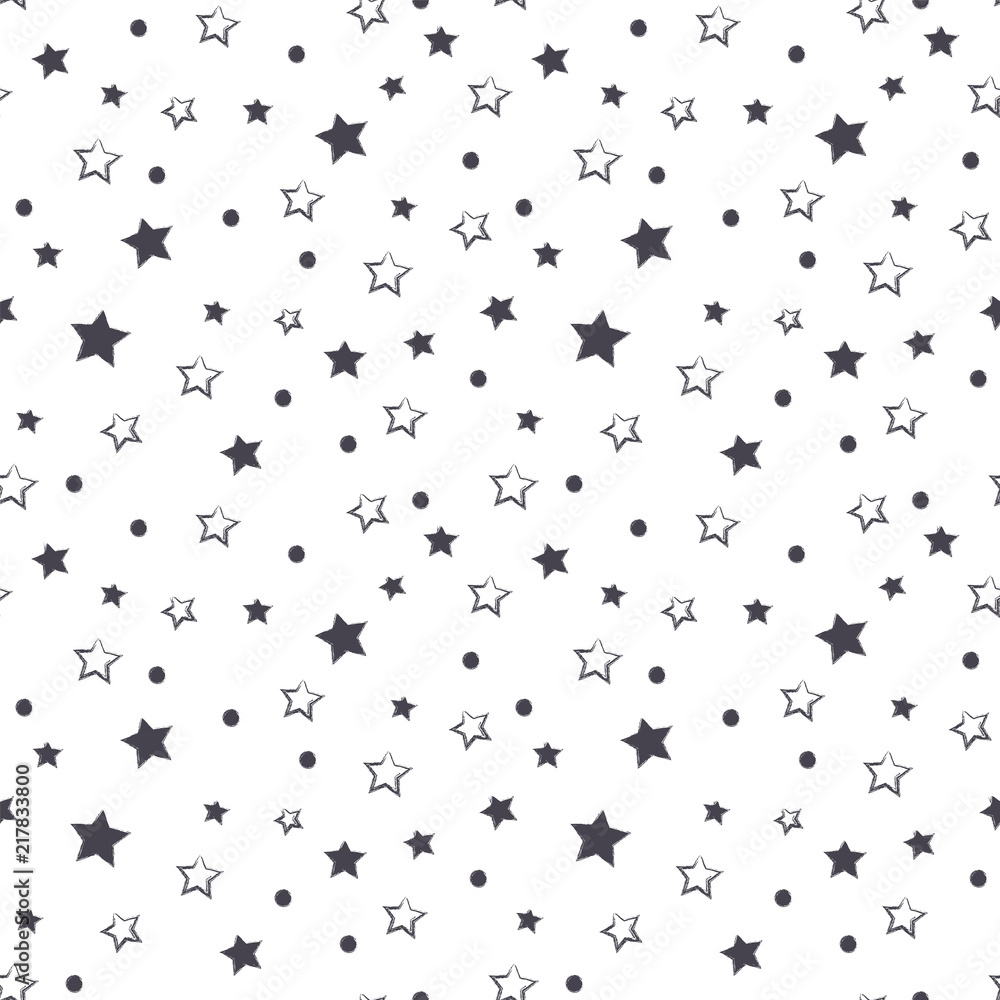 Beautiful Star Pattern. Endless Shape. Christmas Background. Beautiful Star Pattern. Endless Shape. Christmas Background.