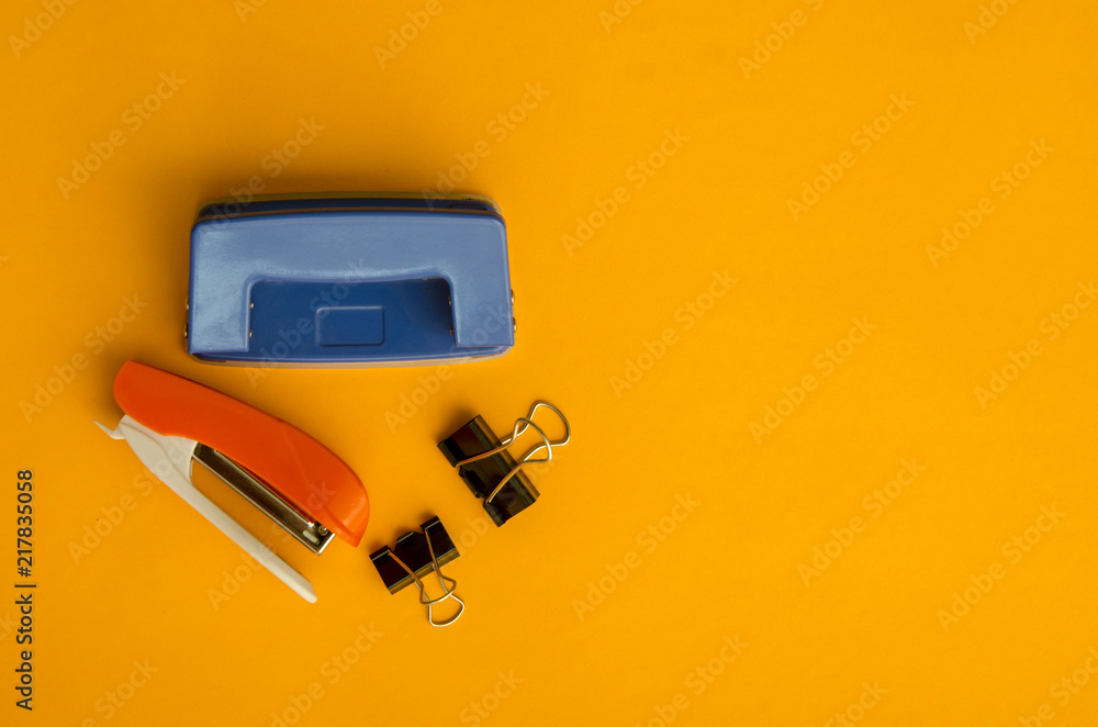 Back to school. Items for the school on a different background. Back to school. Items for the school on a different background.
