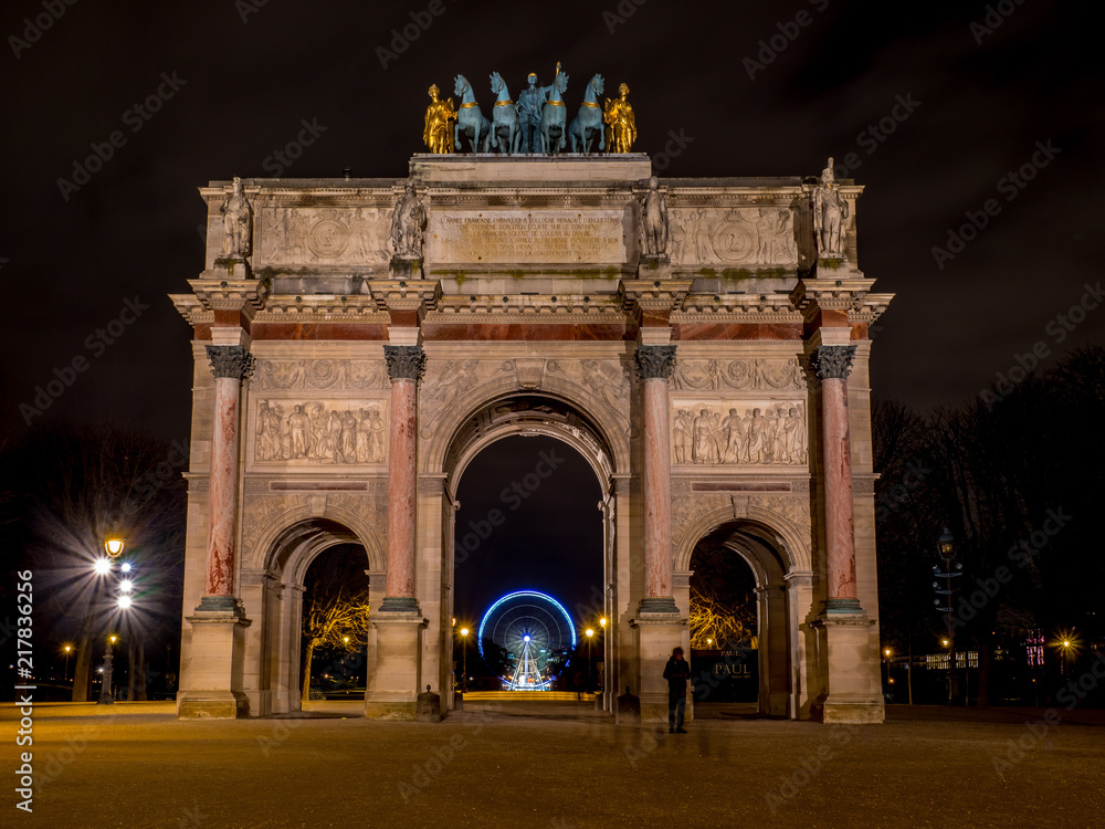 Fototapeta premium Paris bei Nacht
