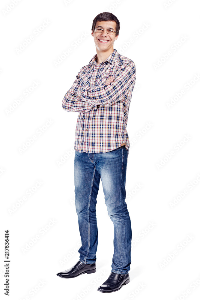Man with arms crossed full body Man with arms crossed full body