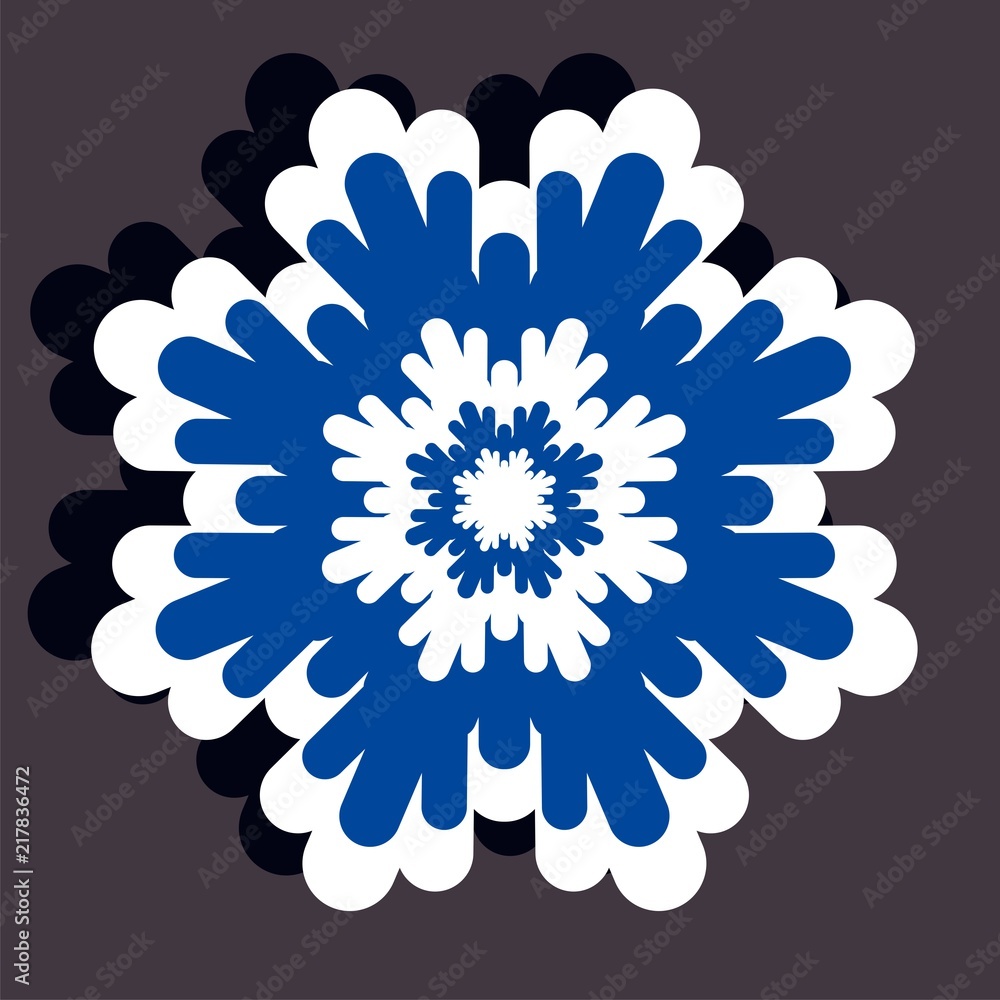 Vector illustration of a cartoon stickers of snowflake Vector illustration of a cartoon stickers of snowflake