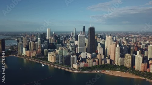 Wallpaper Mural view of downtown Chicago Torontodigital.ca