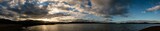 Panorama of sunset of the Bay