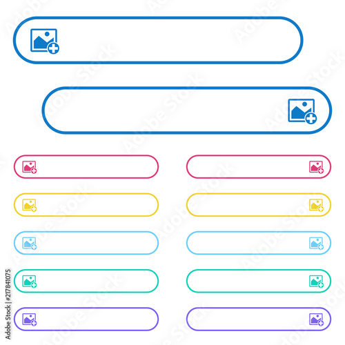 Add new image icons in rounded color menu buttons