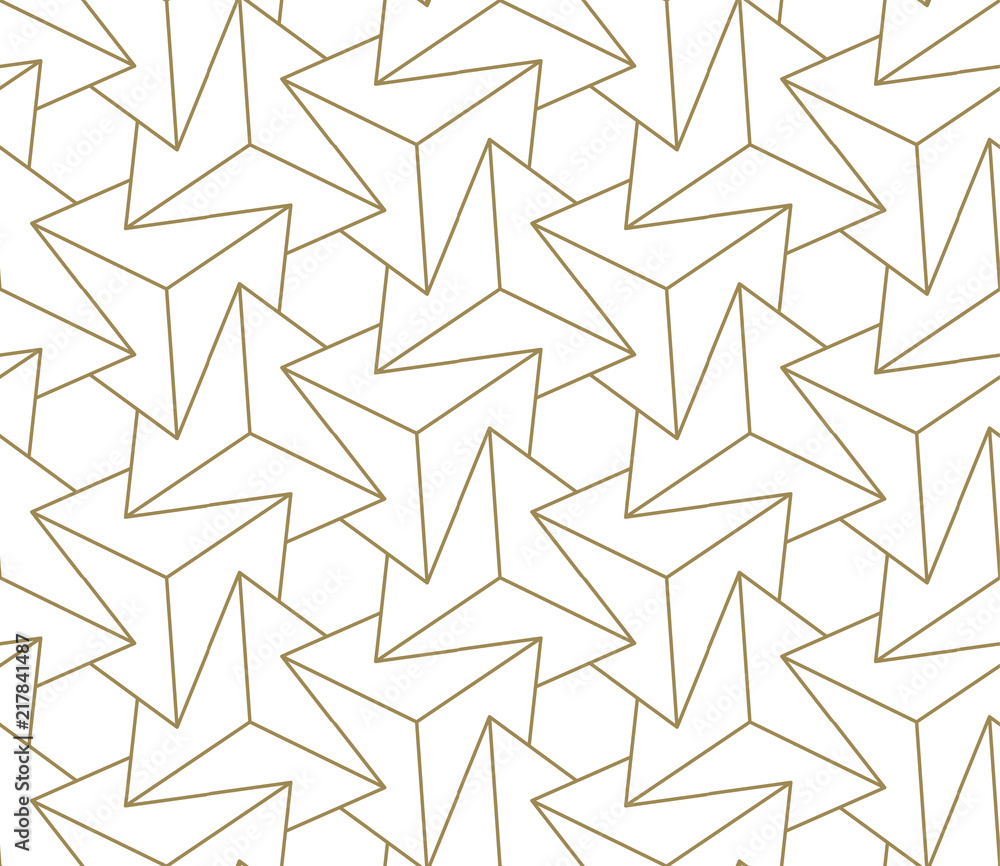 Modern simple geometric vector seamless pattern with gold line texture on white background. Light abstract wallpaper, bright tile backdrop. Modern simple geometric vector seamless pattern with gold line texture on white background. Light abstract wallpaper, bright tile backdrop.