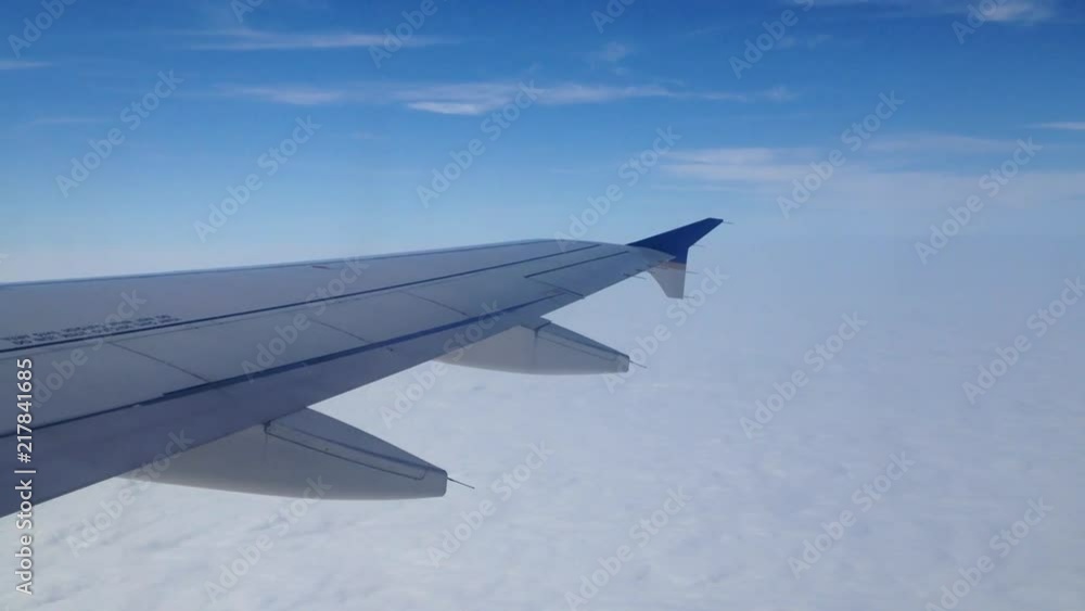 Plane flight above the clouds. Plane flight above the clouds.