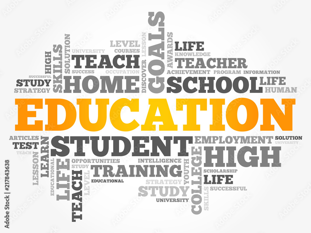 EDUCATION word cloud collage, background concept EDUCATION word cloud collage, background concept