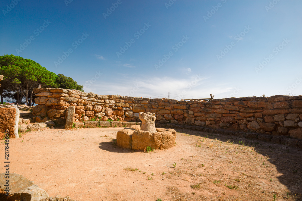 View of the archaeological site of the 