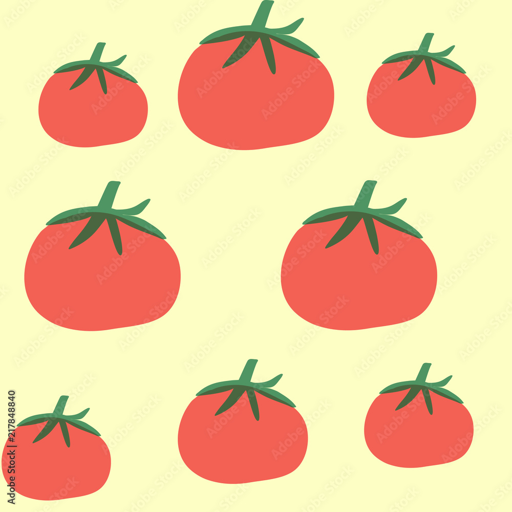 Pattern tomato on the background Pattern tomato on the background