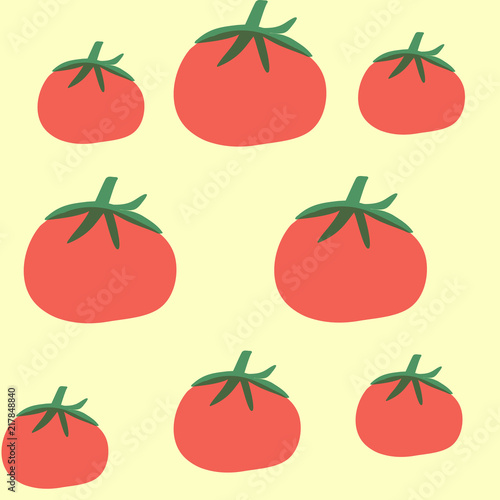 Pattern  tomato  on the  background