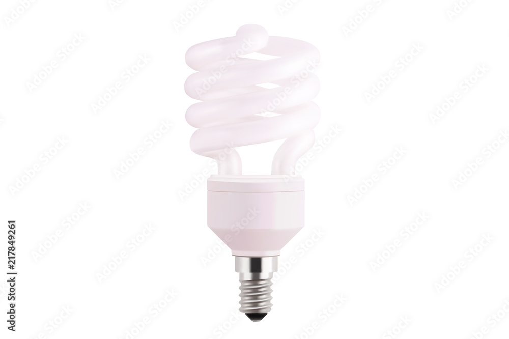 light bulb realistic vector illustration isolated on white background. fluorescent energy saving light bulb in 3d style. light bulb realistic vector illustration isolated on white background. fluorescent energy saving light bulb in 3d style.