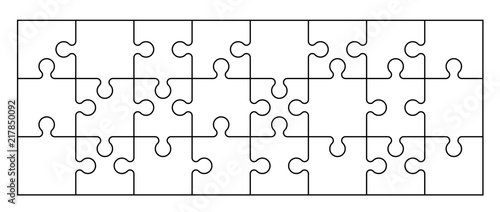 Set of puzzle pieces
