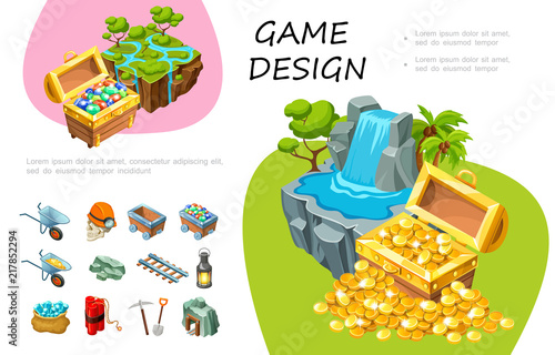 Cartoon Game Design Concept
